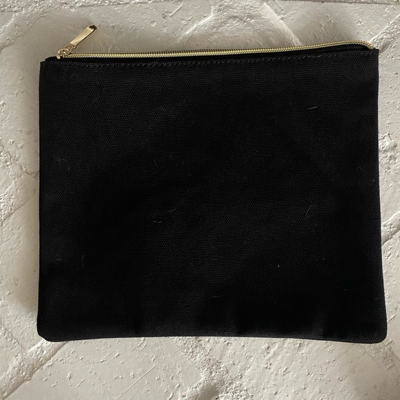 ALT swimwear, accessory or cosmetic bag with zipper, canvas cotton like, NWOT - Picture 2 of 2